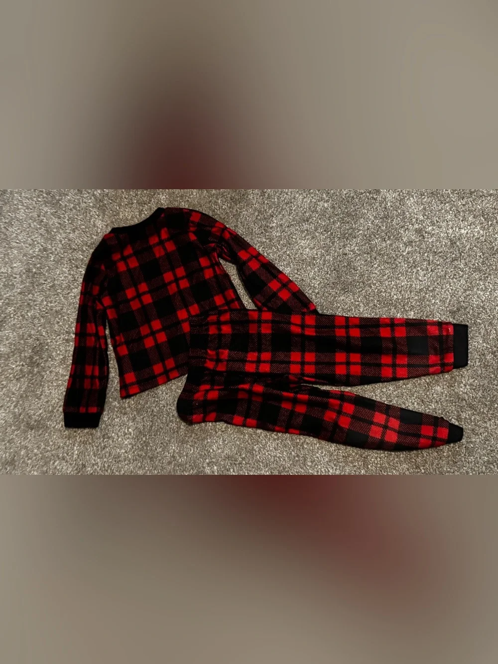 Toddler Cute Bear Jammie for your families Christmas PJs 4T Red Black Plaid